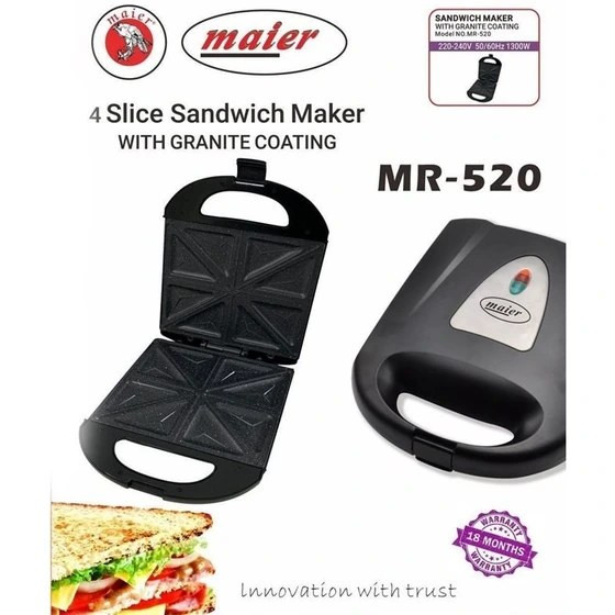 ساندویچ ساز مایر مدل MR520 تک کاره ۱۳۰۰ وات