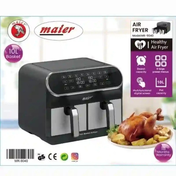 سرخ کن بدون روغن مایر مدل MR-9040 ظرفیت ۱۰ لیتری