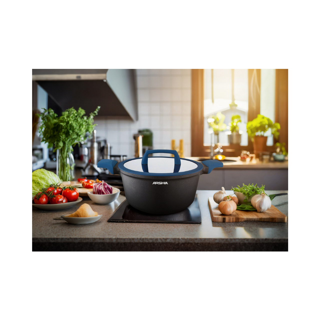 قابلمه عرشیا مدل CO135-3101 سایز ۲۲ سانتی گرانیت